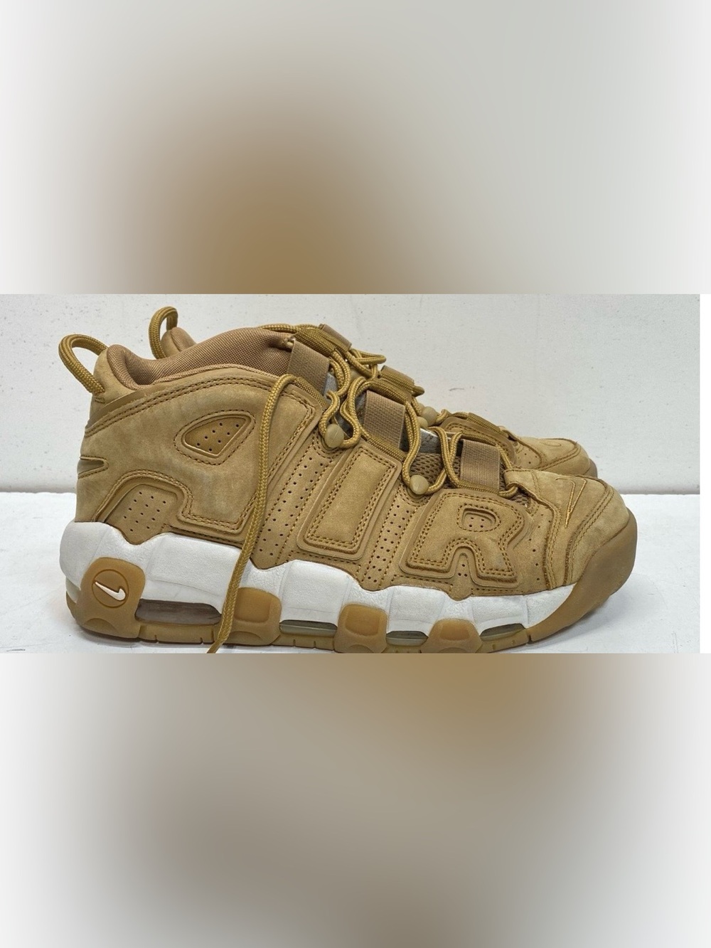 Nike Women's Wheat/Tan Athletic Sneakers with White Midsole